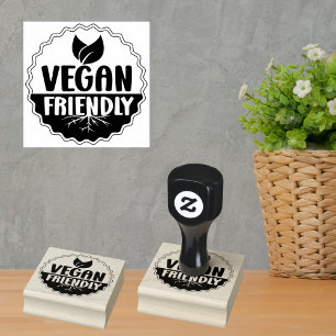 Vegan Friendly,  Rubber Stamp