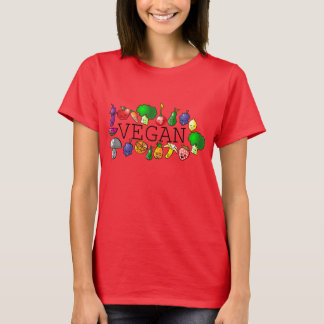 Vegan. fruit. animal right. raw food. tshirt