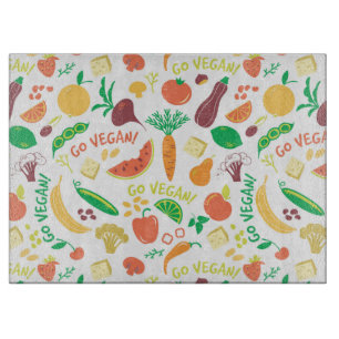 Vegan Fruits & Veggies Cutting Board