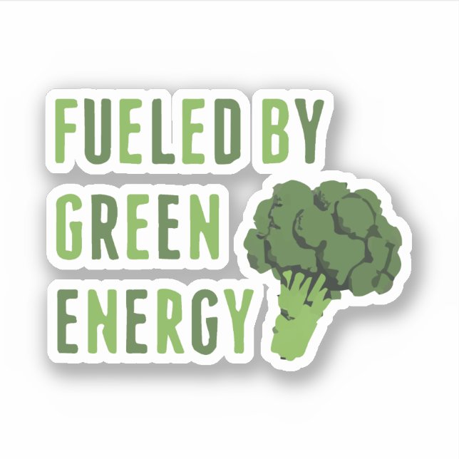 Vegan Fuel Green Energy Inspirational Print (Front)