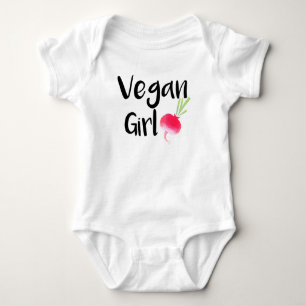 "Vegan Girl" beets baby Bodysuit