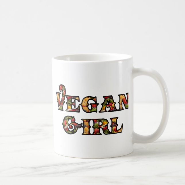 Vegan Girl Coffee Mug (Right)