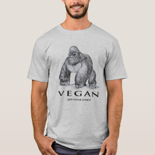 Vegan gorilla gets enough protein funny T-Shirt