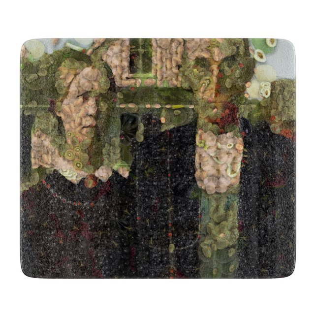 Vegan Gothic Fine Art Spoof Cutting Board (Front)