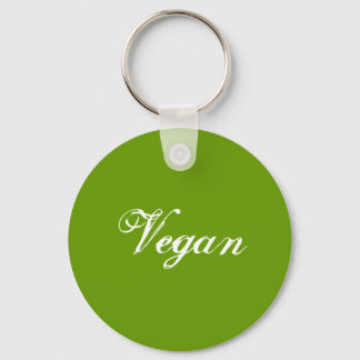 Vegan. Green. slogan. custom Keychain