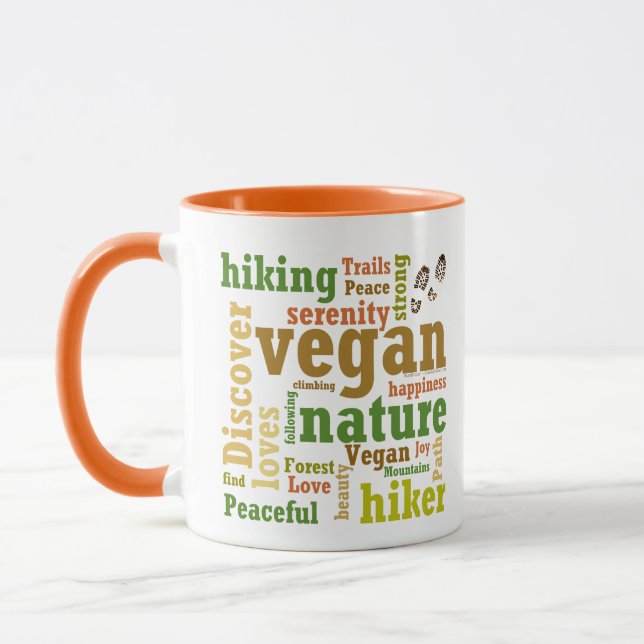 Vegan Hiker Mot Cloud Mug (Gauche)