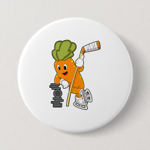Vegan Ice hockey Ice hockey stick 3 Inch Round Button