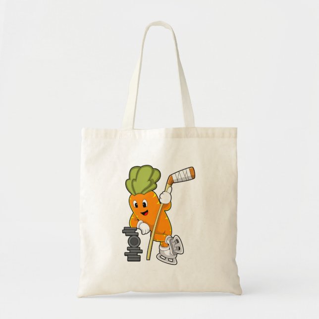 Vegan Ice hockey Ice hockey stick Tote Bag (Front)