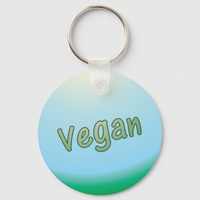 Vegan land keychain (Front)