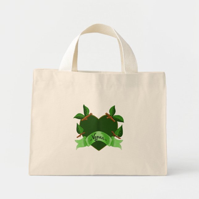 Vegan Life Mini Tote Bag (Front)