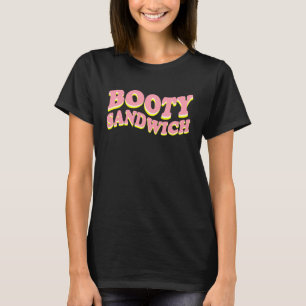 Vegan Lite Comedy Single Booty Sandwich by Devin C T-Shirt