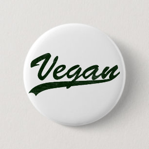 Vegan Logo Badge 2 Inch Round Button