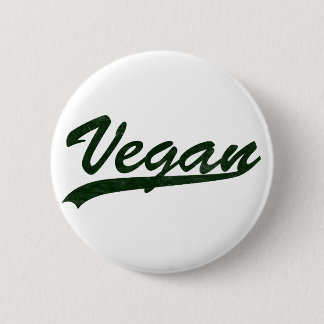 Vegan Logo Badge 2 Inch Round Button