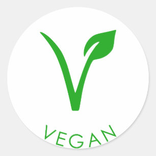 Vegan Logo   Green Vegan Label   Vegan Symbol