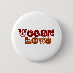 Vegan Love 2 Inch Round Button