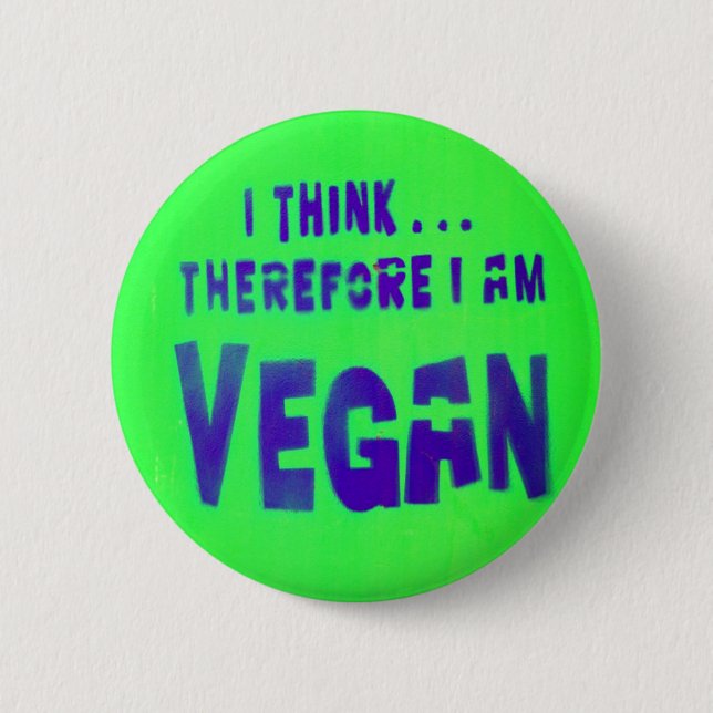 Vegan Love Animals Eat Plants 2 Inch Round Button (Front)