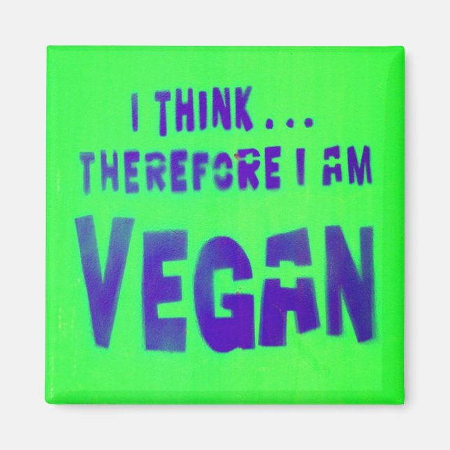 Vegan Love Animals Eat Plants Magnet (Front)