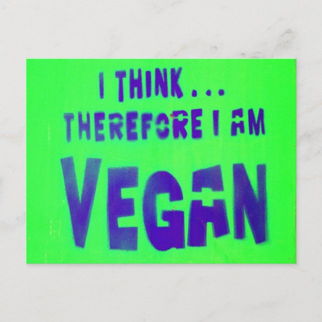 Vegan Love Animals Eat Plants Postcard (Front)