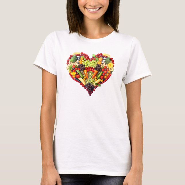 VEGAN LOVE -  your Heart T-Shirt (Front)