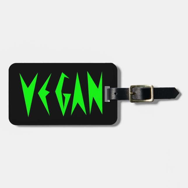VEGAN LUGGAGE TAG (Front Horizontal)