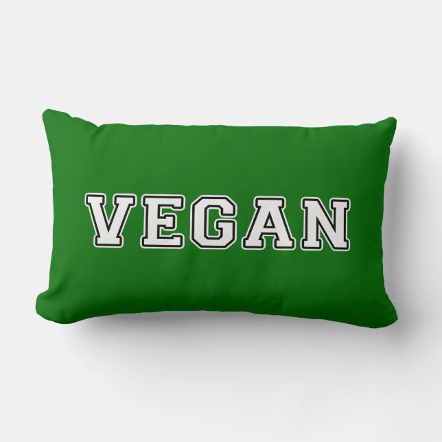 Vegan Lumbar Pillow (Front)