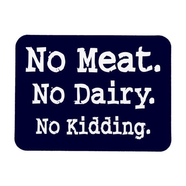 Vegan Message with Attitude Magnet (Horizontal)