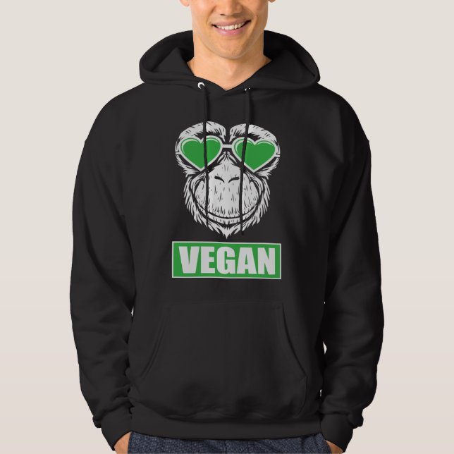 Vegan  monkey hoodie (Front)