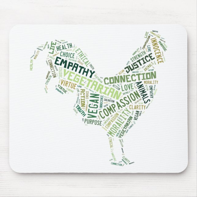 Vegan Mosaic Mouse Pad (Front)