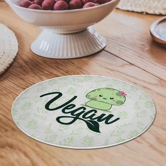 Vegan Mushroom and Herbs  Cutting Board (Creator Uploaded)