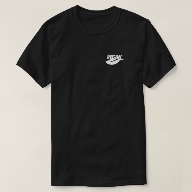 VEGAN Nike Logo Parody (White) Active T-Shirt (Design Front)