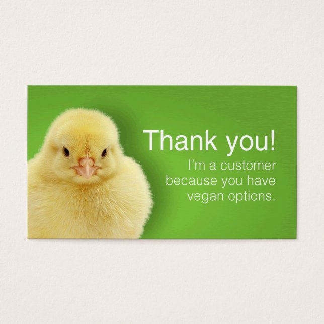 Vegan patron cards (English) (Front)