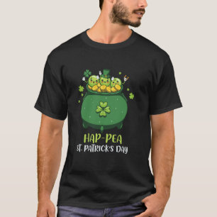 Vegan Peas Plant Based Hap-Pea St. Patricks Day Pe T-Shirt