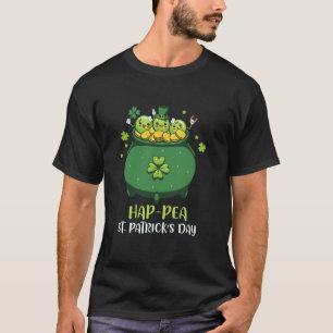 Vegan Peas Plant Based Hap-Pea St. Patricks Day Pe T-Shirt