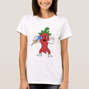 Vegan Pepper at Darts with Dart.PNG T-Shirt