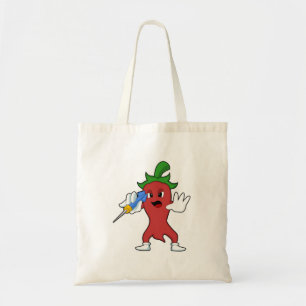 Vegan Pepper at Darts with Dart.PNG Tote Bag