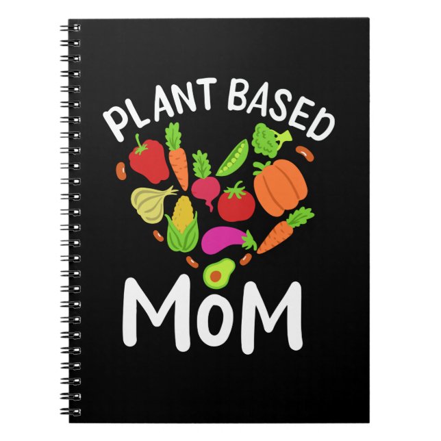 Vegan - Plant Based Mom Notebook (Front)
