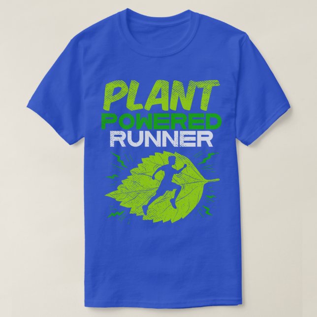 Vegan Plant Powered Runner 2 T-Shirt (Design Front)