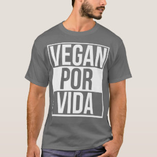 Vegan Por Vida Chola Mexican Chicana Vegana Vegeta T-Shirt