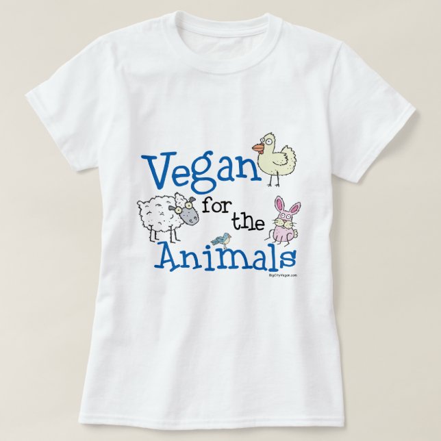 Vegan pour le T-shirt Animals (Design devant)