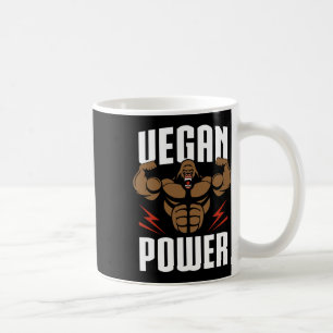 Vegan Power - Gorilla Workout And Gym Bodybuilding Coffee Mug