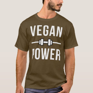 Vegan Power Gym Workout Tee For Strong and Healthy