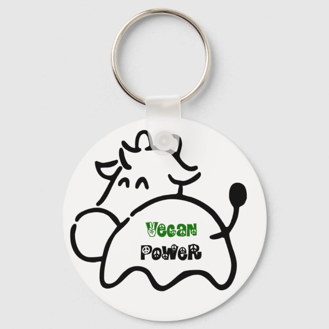 Vegan Power Keychain (Front)