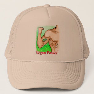 vegan power trucker hat