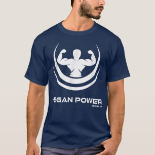 Vegan Power Vegan Beast On Vegetarian Gym Fitness  T-Shirt