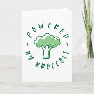 Vegan Powered By Broccoli Card