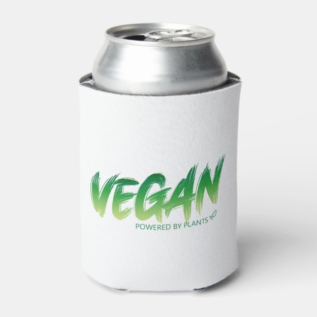 Vegan - Powered by plants Can Cooler (Can Front)