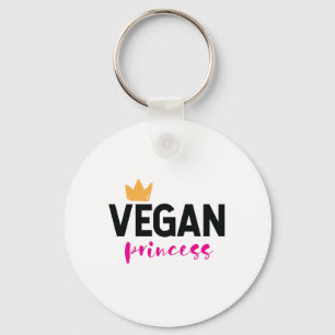 Vegan Princess Healthy Food Fruit Vegetables Vegan Keychain