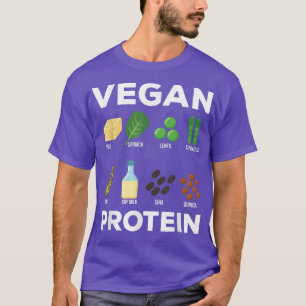 Vegan Protein Vegetarian Vegetables Plant Based Di T-Shirt