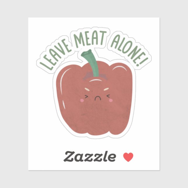 Vegan Pun: Leave Meat Alone (Sheet)