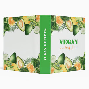 Vegan recipes Fresh produce frame Binder